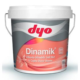 Dyo Dinamik 0001 Beyaz 2.5 lt Silikonlu Soft Mat İç Cephe Duvar Boyası