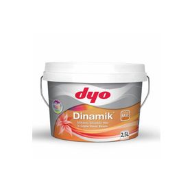 Dyo Dinamik 0001 Beyaz 2.5 lt Silikonlu Soft Mat İç Cephe Duvar Boyası