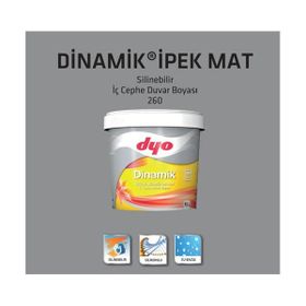 Dyo Dinamik 0355 Belce Beji 15 lt Silikonlu Silinebilir İpek Mat İç Cephe Duvar Boyası