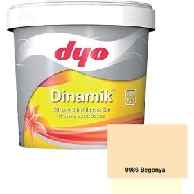 Dyo Dinamik 0986 Begonya 2,5 lt Mat Silikonlu Silinebilir Mat İç Cephe Duvar Boyası