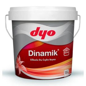 Dyo Dinamik 15 lt Volkan Gri Silikonlu Dış Cephe Duvar Boyası