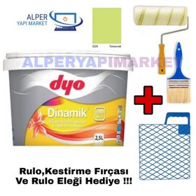 Dyo Dinamik 3225 Tomurcuk 2.5 lt Silikonlu Silinebilir İpek Mat İç Cephe Duvar Boyası