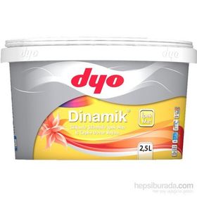 Dyo Dinamik 5160 Hercai 2.5 lt Silikonlu Silinebilir İpek Mat İç Cephe Duvar Boyası