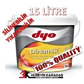 Dyo Dinamik 7550 15 lt Yeni Çağıl Silikonlu Silinebilir İpek Mat İç Cephe Duvar Boyası