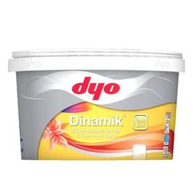 Dyo Dinamik 7565 Buz Gümüşü 2.5 lt Silikonlu Silinebilir Soft Mat İç Cephe Boyası