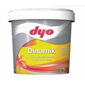 Dyo Dinamik İpek Mat 15 lt Beyaz Silikonlu İç Cephe Boyası