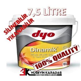 Dyo Dinamik Leylak 7.5 lt Silikonlu Silinebilir İpek Mat İç Cephe Duvar Boyası