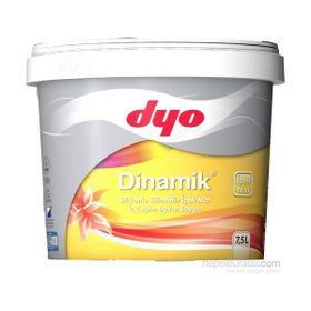 Dyo Dinamik Oya Çiçeği 7.5 lt Silikonlu Silinebilir İpek Mat İç Cephe Duvar Boyası