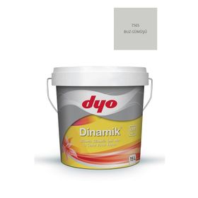 Dyo Dinamik Silikonlu Silinebilir İpek Mat 15 lt Renk: Buz Gümüşü KOD:7565 İç Cephe Duvar Boyası