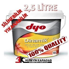 Dyo Dinamik Silikonlu Silinebilir Ipek Mat 2.5 Litre Şampanya İç Çephe Duvar Boyası