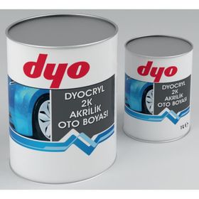 Dyo Dyocryl 2K MERCEDES MB040 Siyah Akrilik Oto Boyası