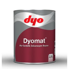 Dyo Dyomat Siyah 0.75 lt Mat Sentetik Dekorasyon Boyası