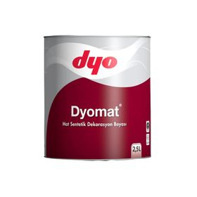 Dyo Dyomat Siyah 0.75 lt Mat Sentetik Dekorasyon Boyası