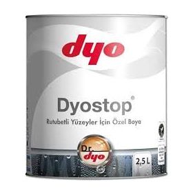 Dyo Dyostop 2,5 lt Beyaz Rutubetli Yüzeyler İçin Özel Boya