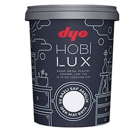 Dyo Hobilux 0542 Rozet Gümüşü 400 ml Su Bazlı Akrilik Ipek Mat Boya