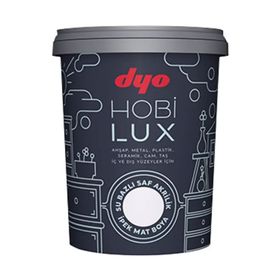 Dyo Hobılux 6686 Arya 0.9 lt Su Bazlı Saf Akrilik İpek Mat Boya