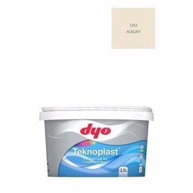 Dyo Teknoplast Alaçatı 2.5 lt PTFE Katkılı İpek Mat İç Cephe Duvar Boyası