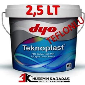 Dyo Teknoplast Alaçatı 2.5 lt PTFE Katkılı İpek Mat İç Cephe Duvar Boyası