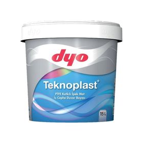Dyo Teknoplast Buz Beyazı 15 lt PTFE Katkılı İpek Mat İç Cephe Duvar Boyası