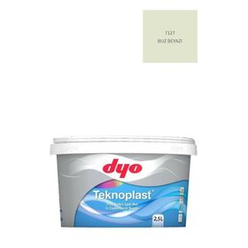 Dyo Teknoplast Buz Beyazı 2.5 lt PTFE Katkılı İpek Mat İç Cephe Duvar Boyası
