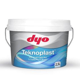 Dyo Teknoplast Buz Gümüşü 2.5 lt PTFE Katkılı İpek Mat İç Cephe Duvar Boyası