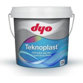 Dyo Teknoplast Buz Gümüşü 7.5 lt PTFE Katkılı İpek Mat İç Cephe Duvar Boyası