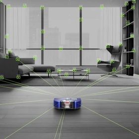 Dyson 360 Vis Nav Mavi/Nikel Robot Süpürge
