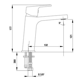 E.C.A 102108989ST Tiera Krom Lavabo Bataryası