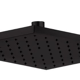 E.C.A 102145068C1 Tiera 25x25 cm Mat Siyah Renkli Kare Duş Başlığı