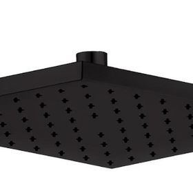 E.C.A 102145068C1 Tiera 25x25 cm Mat Siyah Renkli Kare Duş Başlığı