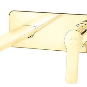 E.C.A 102867606-K Luna Rozetli Altın Ankastre Lavabo Bataryası