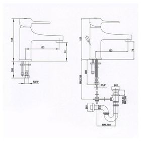 E.C.A 2102108892 Caro Tek Gövde Lavabo Bataryası