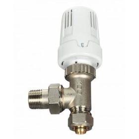 E.C.A 602120549 1/2 Pex Termostatik Köşe Radyatör Vanası