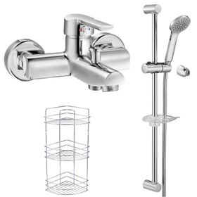 E.C.A Delta 346 023 3'lü Spil Üst Metal Banyo Bataryası