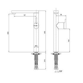 E.C.A Mina Yüksek 2102108937 Lavabo Bataryası