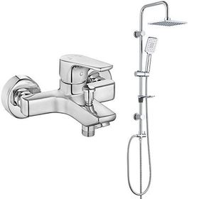 E.C.A Niobe Banyo Bataryası ve T-may Banyo Belen Tepe Krom Duş Takımı Seti