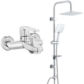 E.C.A Nita Banyo Bataryası ve T-May Paslanmaz Krom Banyo Lidya Oval Tepe Duş Takımı Seti