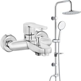 E.C.A Nita Banyo Bataryası ve T-May Paslanmaz Krom Banyo Lidya Oval Tepe Duş Takımı Seti