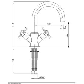E.C.A Quadrille Lavabo Bataryası