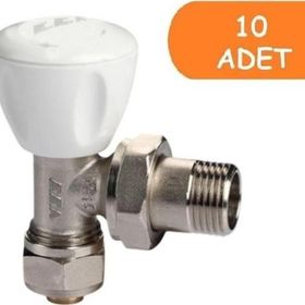 E.C.A. RV3 1/2 10 Adet Pex Petek Havlupan Vanası Köşe Radyatör Valfi