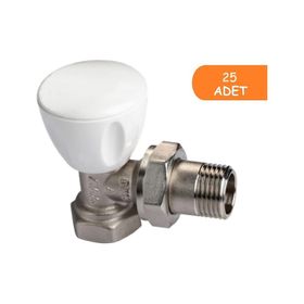 E.C.A. RV3 1/2 25 Adet Petek Havlupan Vanası Köşe Radyatör Valfi