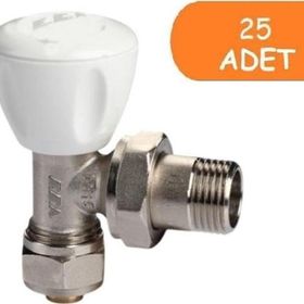 E.C.A. RV3 1/2 25 Adet Pex Petek Havlupan Vanası Köşe Radyatör Valfi
