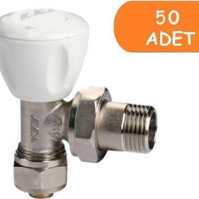 E.C.A. RV3 1/2 50 Adet Pex Petek Havlupan Vanası Köşe Radyatör Valfi