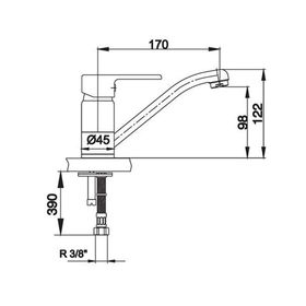 E.C.A Vera 2102108743 Lavabo Bataryası