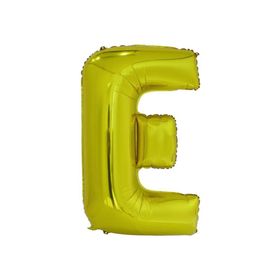 E Harf Altın 100 cm Folyo Balon