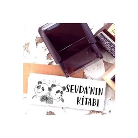 E-Hediyeci 4 Kişiye Özel Tasarım İsim Yazılı Kitap Kaşesi