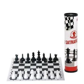 E Hediyelik MEB Onaylı Rulo Satranç Takımı Okul Tipi Satranç Takımı Set