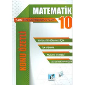 E Kare Yayınları 10. Sınıf Matematik Konu Özetli Soru Bankası