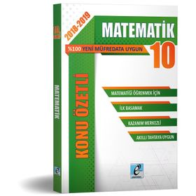 E Kare Yayınları 10. Sınıf Matematik Konu Özetli Soru Bankası