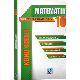 E Kare Yayınları 10. Sınıf Matematik Konu Özetli Soru Bankası